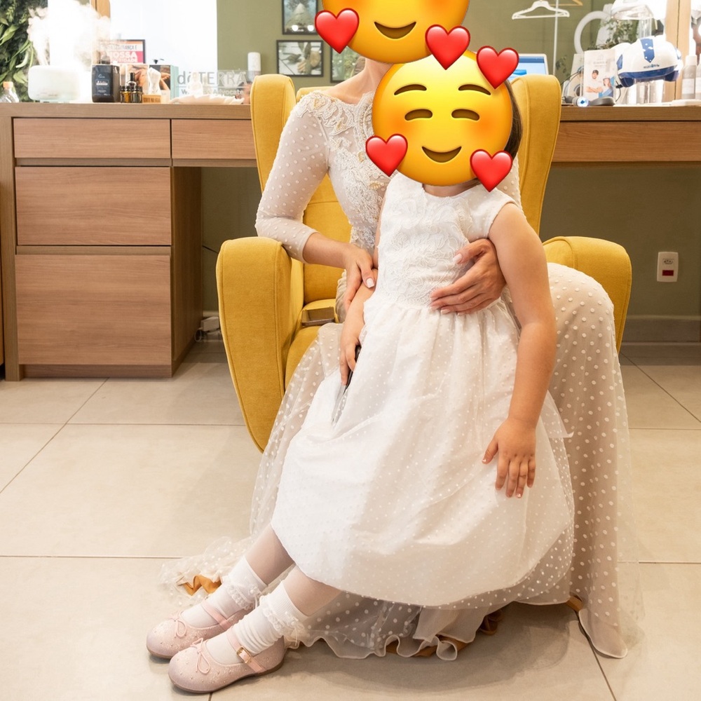 White Flower girl dress - worn twice